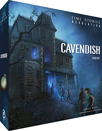 Time Stories Asmodee Revolution: Le Manoir Cavendish | FR | Space Cowboys | Gesellschaftsspiel | Brettspiel | Abenteuerspiel | Kinderspiel | ab 12 Jahren | Science-Fiction | französische Version von Time Stories