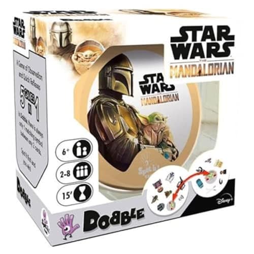 ASMODEE Zygomatic Dobble Star Wars Mandalorian Spanisch Kartenspiel DOBSWM01ESPT - Spanische Sprache von Zygomatic