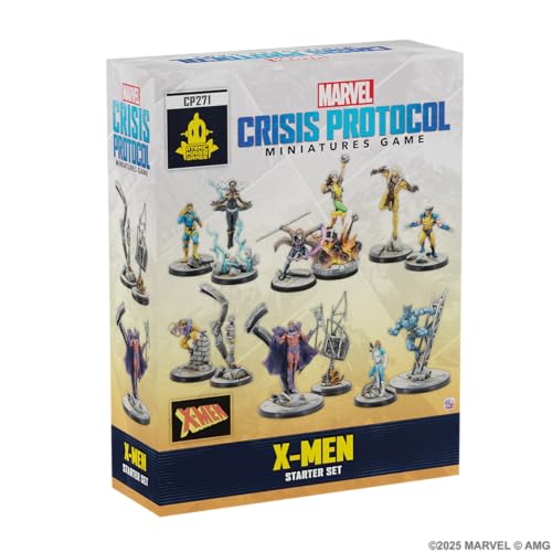 Asmodee, Marvel: Crisis Protocol – X-Men, Starter Set, Atomic Mass Games, Tabletop, 2 Players, from Age 14+, 90-120 Minutes, English, French and Spanish von Asmodee