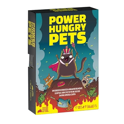 Asmodee, Power Hungry Pets Tischspiel, 2 bis 6 Spieler, 7 Jahre und Ausgabe in Italienisch Asmodee, Power Hungry Pets Tischspiel, 2 bis 6 Spieler, 7 Jahre und Ausgabe in Italienisch von Asmodee