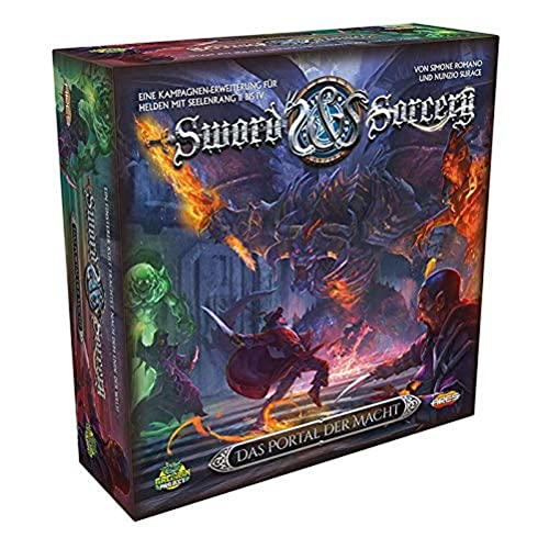 Ares Games | Sword & Sorcery – Das Portal der Macht | Kampagnen-Erweiterung | Expertenspiel | Dungeon Crawler | 1-5 Spieler | Ab 13+ Jahren | 30+ Minuten | Deutsch von Asmodee