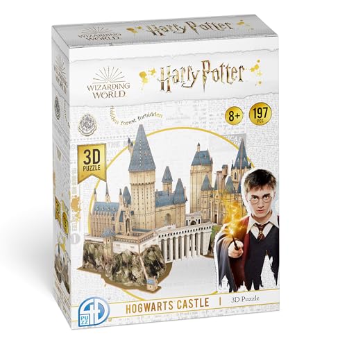 Asmodee 4D51063 Harry Potter – 3D-Puzzle – Hogwarts Schloss Konstruktion, Mehrfarbig von Asmodee