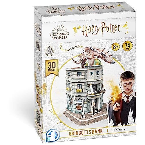 Asmodee CubicFun, Harry Potter Bank von Gringotts, Bauspiel, 3D-Puzzle, 74 Teile, ab 8 Jahren, 60 Minuten HPP51070 von Asmodee