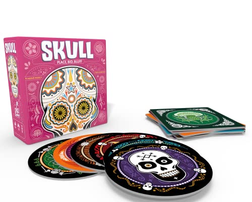 Asmodee , Skull, Bluffing Card Game, Party Game, Ages 10+, 3-6 Players, 20-30 Minutes Playing Time von Space Cowboys