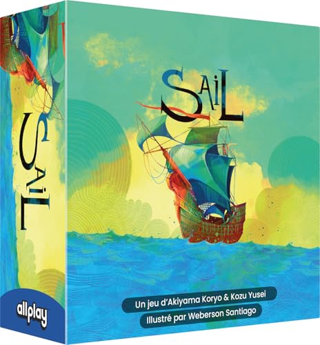 Asmodee - Allplay – SAIL – Gesellschaftsspiele – Kartenspiele – kooperatives Faltspiel ab 11 Jahren – 2 Spieler – 20 Minuten – französische Version von Asmodee