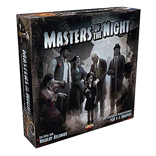 Asmodee | Ares Games | Masters of the Night | Kennerspiel | Brettspiel | 1-5 Spieler | Ab 12+ Jahren | 45+ Minuten | Deutsch von Ares Games