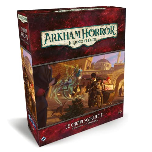 Asmodee - Arkham Horror, Das Kartenspiel: Die Scharlachroten Schlüssel - Erweiterung der Kampagne, 1-4 Spieler, 14+ Jahre, Ausgabe auf Italienisch von Asmodee