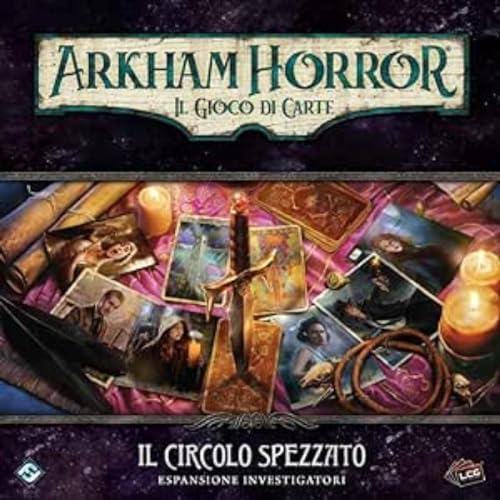 Asmodee - Arkham Horror Das Kartenspiel: Der gebrochene Kreis - Ermittlererweiterung, italienische Ausgabe von Asmodee