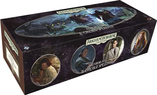 Asmodee - Arkham Horror Das Kartenspiel: Zurück zu... Der gebrochene Kreis - Erweiterung Kartenspiel, Ausgabe auf Italienisch von Asmodee