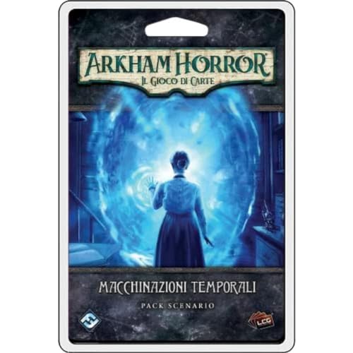 Asmodee - Arkham Horror, das Kartenspiel: Zeitmachinationen - Erweiterung Kartenspiel, LCG, Edition auf Italienisch von Fantasy Flight Games