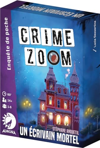 Asmodee Aurora Crime Zoom: EIN tödlicher Schriftsteller, Gesellschaftsspiele, Untersuchungsspiele, Beobachtungsspiele, ab 14 Jahren, 1 bis 6 Spieler, französische Version Asmodee Aurora Crime Zoom: EIN tödlicher Schriftsteller, Gesellschaftsspiele, Untersuchungsspiele, Beobachtungsspiele, ab 14 Jahren, 1 bis 6 Spieler, französische Version von Asmodee