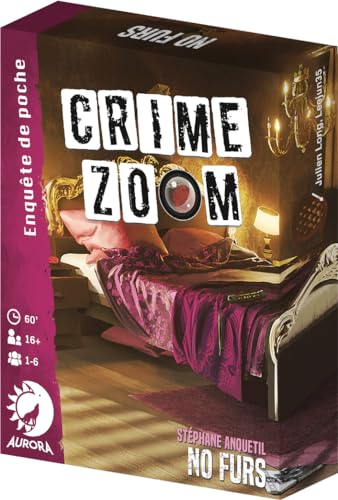 ASMODEE - Crime Zoom: No Furs – Gesellschaftsspiel für Erwachsene & Kinder ab 16 Jahren – Tatortspiel – für 1 bis 6 Detektive – Reiseformat – 1 Stunde – französische Version – Aurora von ASMODEE