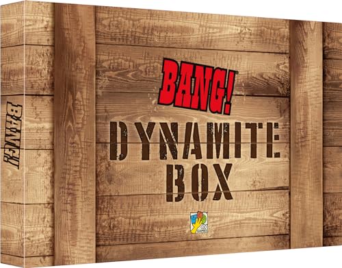 Asmodee – Bang! Dynamite Box: Sammlerbox – Westerngesellschaftsspiel für Familie & Kinder ab 8 Jahren – Bluff-Kartenspiel – 3 bis 8 Spieler – 8 Erweiterungen enthalten – auf Französisch – dV Giochi von Asmodee
