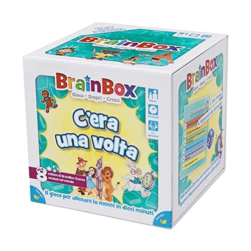 Asmodee - BrainBox: Es gab EIN Mal (2022), Spiel zum Lernen und Trainieren des Geistes, 1+ Spieler, 4+ Jahre alt, Ed. auf Italienisch von Asmodee