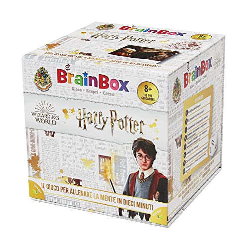 Asmodee - BrainBox: Harry Potter, Spiel zum Lernen und Trainieren des Geistes, 1+ Spieler, 8+ Jahre, Ed. auf Italienisch von Asmodee
