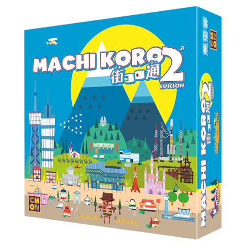 CMON | Machi Koro 2 | Strategiespiel für Erwachsene und Familien | ab 10 Jahren | 2 bis 5 Spieler | 45 Minuten pro Spiel | Spanisch von Asmodee