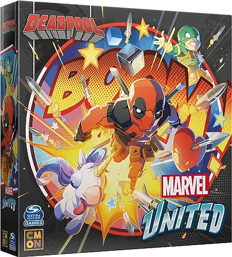 Asmodee CMNMUN14FR Kartenspiele, Marvel United: Dead Pool von Asmodee