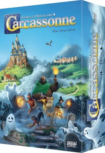ASMODEE Hans im Glück | Carcassonne: Schatten und Nebel | Gesellschaftsspiel | Spielsteine | ab 8 Jahren | 1-5 Spieler | 35 Minuten (HIGCARFC01FR) von ASMODEE