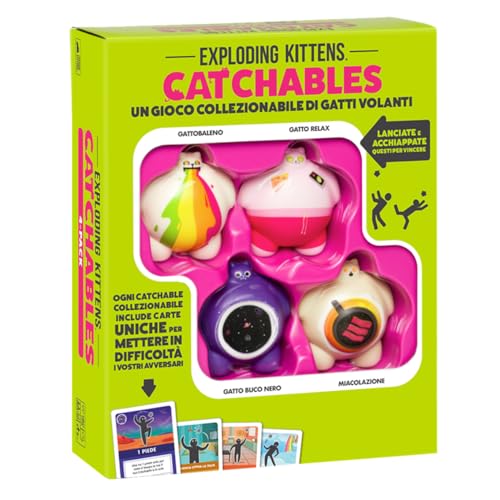 Asmodee - Catchables, EIN Kartenspiel von den Machern von Exploding Kittens, 8+ Jahre, 2+ Spieler, italienische Ausgabe Asmodee - Catchables, EIN Kartenspiel von den Machern von Exploding Kittens, 8+ Jahre, 2+ Spieler, italienische Ausgabe von Asmodee