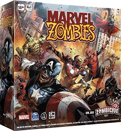 Asmodee Cmon Marvel Zombies: Undead Avengers - Un Jeu Zombicide - Brettspiele - Miniaturen Spiele - Kooperatives Spiel - Erwachsenen- und Kinderspiel ab 14 Jahren - Französische Version von Asmodee