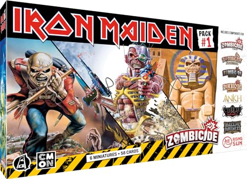 Asmodee Cmon Zombicide: Iron Maiden Pack #1 – Gesellschaftsspiele – Brettspiele – Figurenspiele – Kooperationsspiele ab 14 Jahren – 1 bis 6 Spieler – französische Version von Asmodee