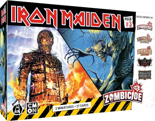 Asmodee Cmon Zombicide: Iron Maiden Pack #3 – Gesellschaftsspiele – Brettspiele – Figurenspiele – Kooperationsspiele ab 14 Jahren – 1 bis 6 Spieler – französische Version von Asmodee