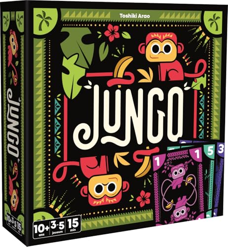Asmodee - Cocktail Games – JUNGO – Gesellschaftsspiele – Kartenspiel – Spiel für Familie, Freunde und Kinder ab 7 Jahren – 3 bis 5 Spieler – 15 Minuten – französische Version von Asmodee