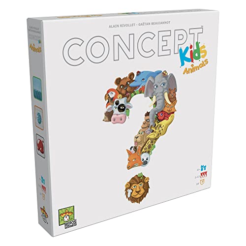 Repos Production, Concept Kids: Animals, Board Game, Ages 4+, 2 to 12+ Players, 20 Minutes Playing Time von Repos Production