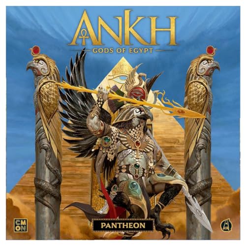 Asmodée Cool Mini or Not, Ankh Gods of Egypt: Pantheon Expansion, Board Game, 2 + Players, Ages 14+, 90 Minutes Playing Time von CMON