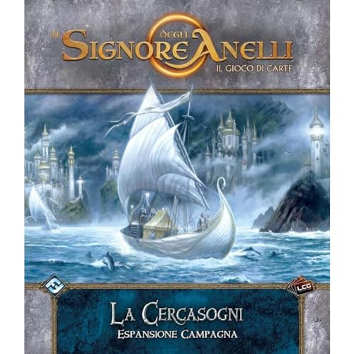 Asmodee - Der Herr der Ringe, Das Kartenspiel: La Cercasogni: Erweiterung Kampagne, Ausgabe auf Italienisch von Asmodee