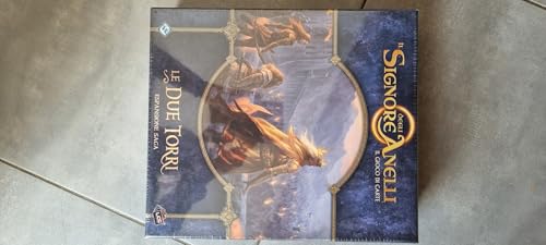 Asmodee - Der Herr der Ringe: Die zwei Türme – Erweiterung Saga – Tischspiel, 1 – 4 Spieler, 14+ Jahre, italienische Edition, MEC112IT von Asmodee