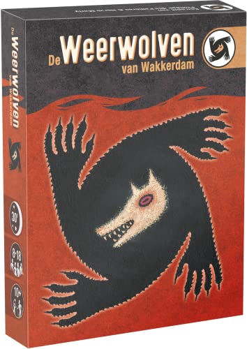 ASMODEE Die Werwölfe von Wakkerdam - Kartenspiel - EIN spannendes Spiel für große Gruppen - 10+ - 1-18 Spieler - Niederländische Fassung von Asmodee