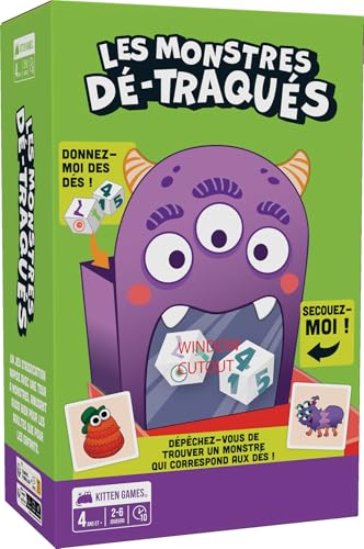Asmodee - Die unverfolgten Monster – Exploding Kittens – Gesellschaftsspiel – Schnelligkeits- und Beobachtungsspiel – ab 4 Jahren – Kinder und Familie – 2 bis 6 Spieler – 10 Minuten – französische Asmodee - Die unverfolgten Monster – Exploding Kittens – Gesellschaftsspiel – Schnelligkeits- und Beobachtungsspiel – ab 4 Jahren – Kinder und Familie – 2 bis 6 Spieler – 10 Minuten – französische von Asmodee