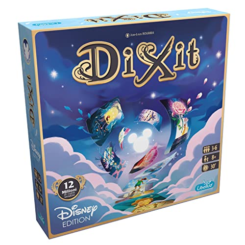 Asmodee - Dixit: Disney - Brettspiel für Fantasie und Fantasie mit den Disney-Figuren, 3-6 Spieler, 8+ Jahre - Italienische Sprache von Asmodee