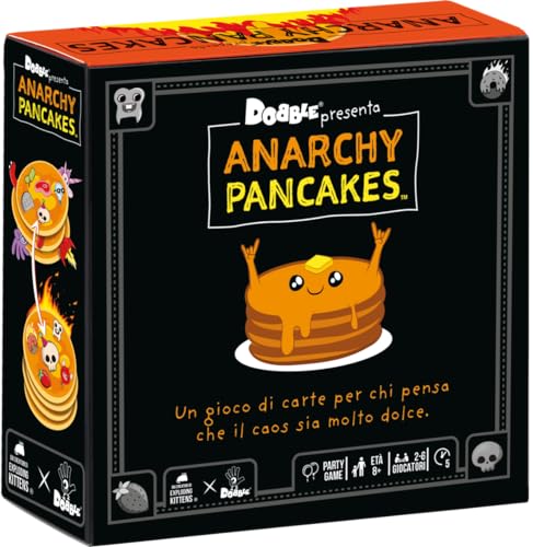 Asmodee - Dobble Anarchy Pancakes - Kartenspiel, 2-8 Spieler, 6+ Jahre, italienische Ausgabe von Asmodee