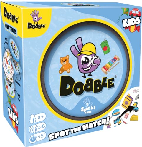 Asmodee | Dobble Kids | Card Game | Ages 4+ | 2-5 Players | 10 Minutes Playing Time - Englische Sprache von Asmodee