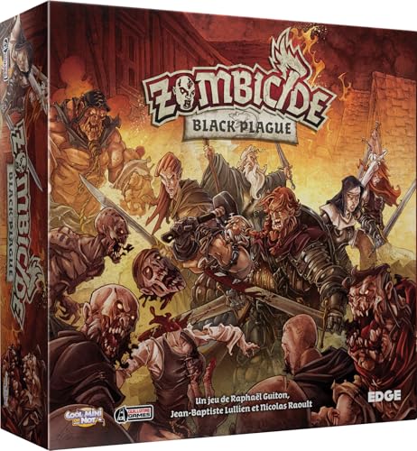Asmodee EFCMZB01 – Brettspiel / Spielfiguren – Zombicide Black Plague - Französische Sprache von Asmodee