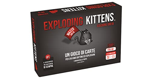 Asmodee, Exploding Kitten, VM18, 8541 Italien, schwarz, EKEK02IT Asmodee, Exploding Kitten, VM18, 8541 Italien, schwarz, EKEK02IT von Asmodee