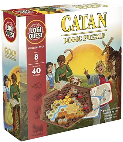 Asmodee Editions, Logiquest: Catan, Board Game, Ages 8+, 1 Players, 20 Minutes Playing Time, Multicolor, ASMLQCAT01EN Asmodee Editions, Logiquest: Catan, Board Game, Ages 8+, 1 Players, 20 Minutes Playing Time, Multicolor, ASMLQCAT01EN von Mixlore