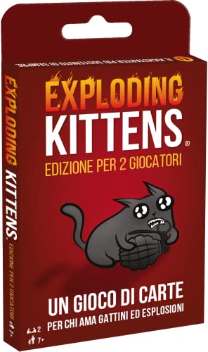 Asmodee Exploding Kittens Edition für 2 Spieler, Brettspiel, 7+ Jahre, Italienische Ausgabe Asmodee Exploding Kittens Edition für 2 Spieler, Brettspiel, 7+ Jahre, Italienische Ausgabe von Asmodee