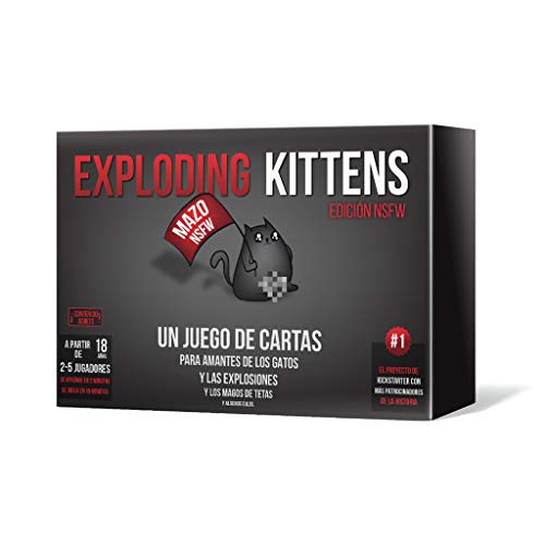 Asmodee Exploding Kittens Explodierende Kätzchen, NSFW, Spanisch, ab 18 von Exploding Kittens