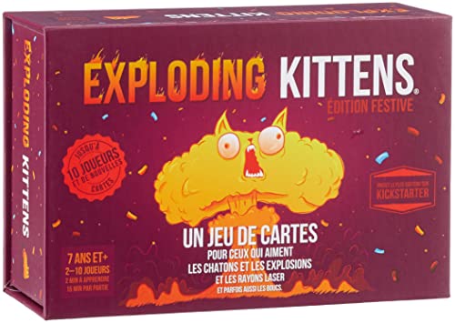 Asmodee-Exploding Kittens Festive Social Edition Kartenspiel EKEK04FR von Asmodee