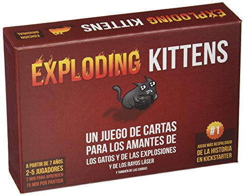 Asmodee Exploding Kittens – Kartenspiel (ekek0001), Spanisch von Exploding Kittens