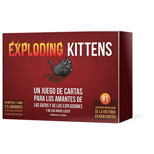 Asmodee Exploding Kittens – Kartenspiel (ekek0001), Spanisch von Exploding Kittens