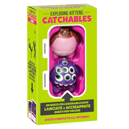 Asmodee Exploding Kittens: Catchables – Gatiuscia, Brettspiel, 8+ Jahre, 2 Spieler, italienische Ausgabe von Asmodee