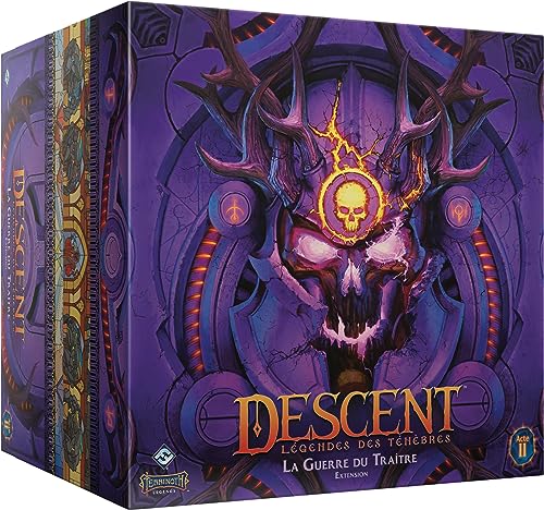 Asmodee FFG Descent Legenden der Finsternis – EXT: Krieg des Verräters – Gesellschaftsspiele – Brettspiele und Figuren – ab 14 Jahren – 1 bis 4 Spieler – französische Version Asmodee FFG Descent Legenden der Finsternis – EXT: Krieg des Verräters – Gesellschaftsspiele – Brettspiele und Figuren – ab 14 Jahren – 1 bis 4 Spieler – französische Version von Asmodee