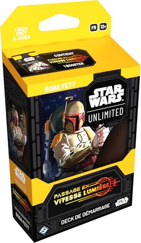 Asmodee - FFG – Star Wars Unlimited: Übergang in Lichtgeschwindigkeit – Boba Fett – Sammelkartenspiel – Exklusive Karten – ab 12 Jahren, 2+ Spieler – französische Version von Asmodee
