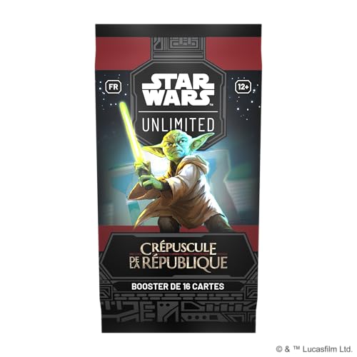Asmodee FFG – Star Wars: Unlimited Dämmerung der Republik – Booster mit 16 Karten (zufällige Modell) – Sammelkartenspiel für Erwachsene und Kinder ab 12 Jahren, französische Version von Asmodee
