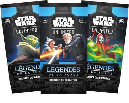Asmodee FFG – Star Wars: Unlimited Sammelkartenspiel – Legenden der Macht – Booster mit 16 Karten – für Erwachsene und Kinder, ab 12 Jahren, für 2+ Spieler – französische Version Asmodee FFG – Star Wars: Unlimited Sammelkartenspiel – Legenden der Macht – Booster mit 16 Karten – für Erwachsene und Kinder, ab 12 Jahren, für 2+ Spieler – französische Version von Asmodee