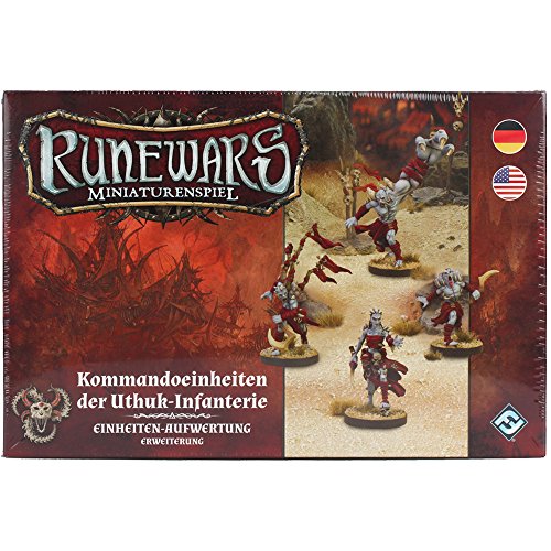 Asmodee Runewars Miniaturenspiel - Kommandoeinheit der Uthuk-Infanterie/Erweiterung von Asmodee